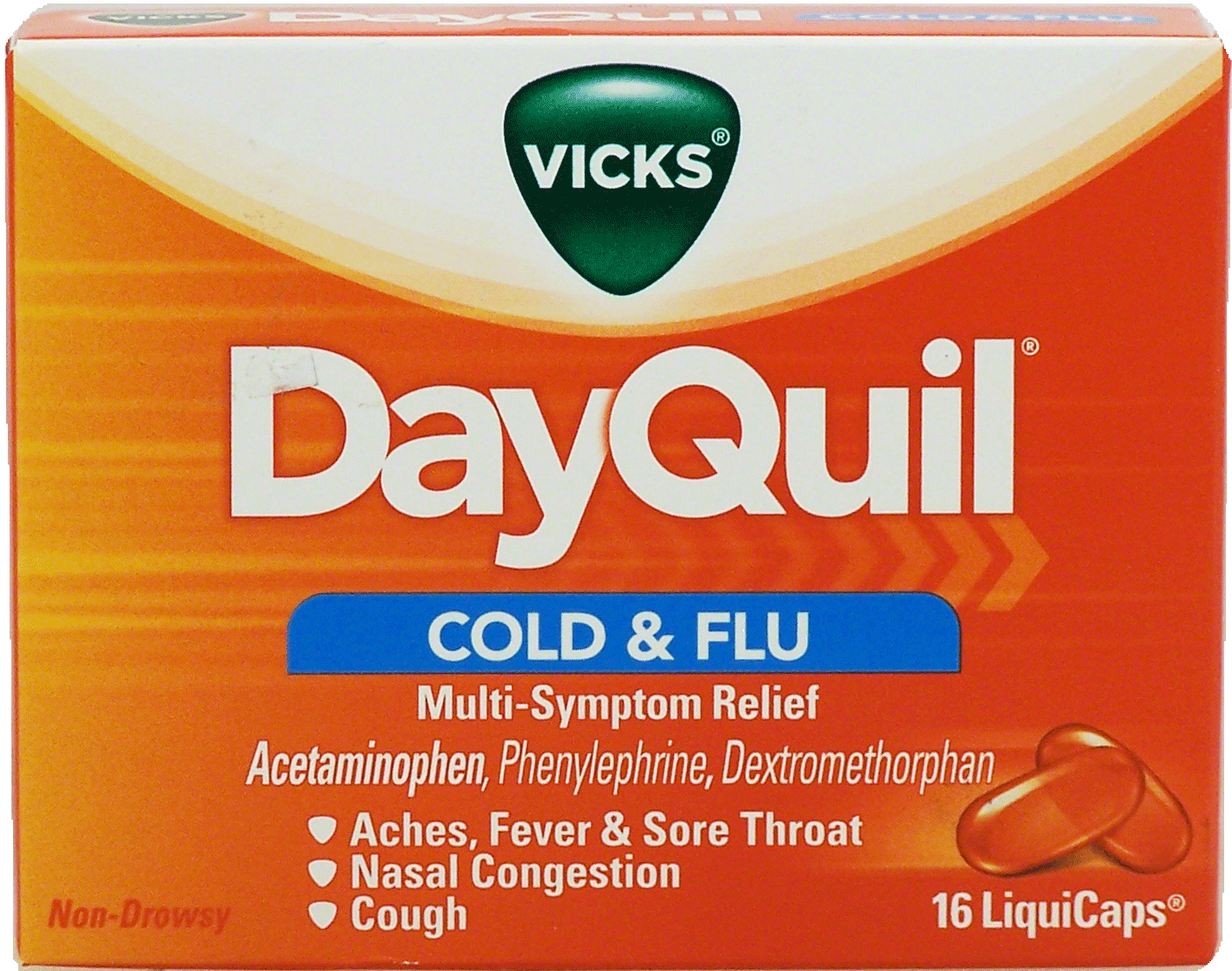 Vicks DayQuil cold & flu multi-symptom relief, LiquiCaps Full-Size Picture